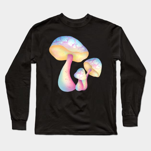 Mushroom Group Long Sleeve T-Shirt by Lidiebug